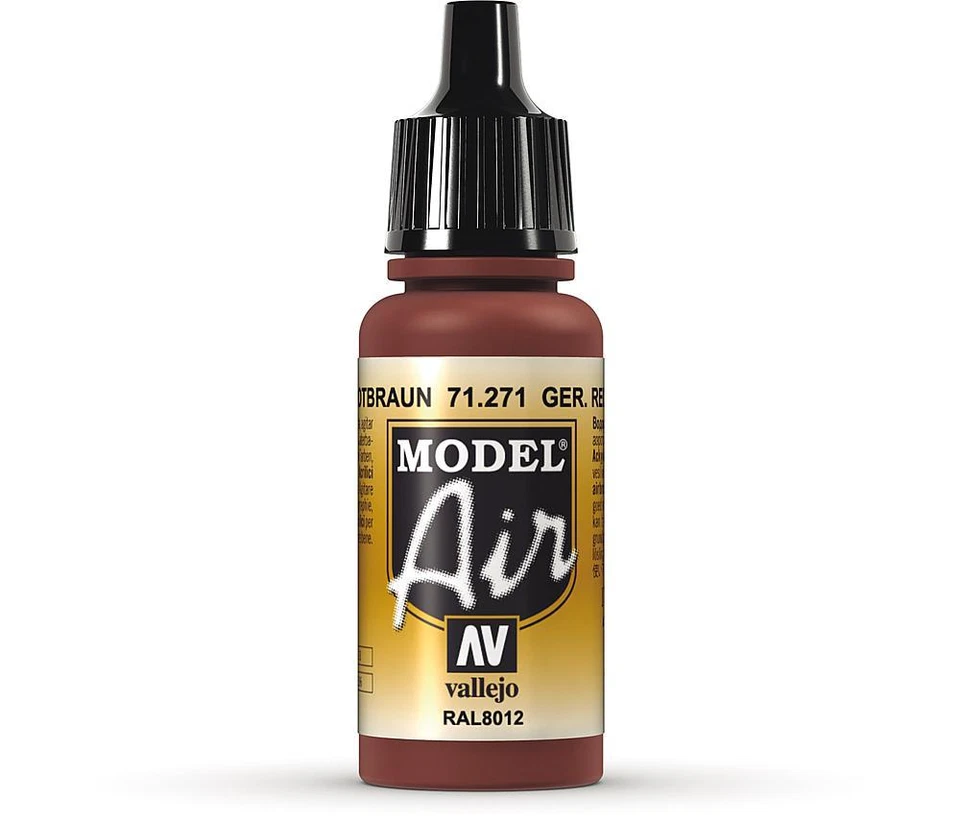 Vallejo Model Air Color 71.271 - Deutsches Rot-Braun - 17 ml