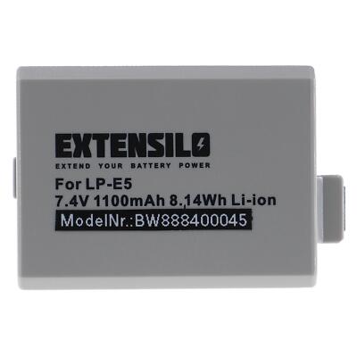 Akku für Canon EOS XSI EF-S 18-55IS KIT 1100mAh 7,4V