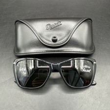 Persol Sunglasses Black Frame Black Lens Hand Made Italy 3023-S 56-16-140 Case