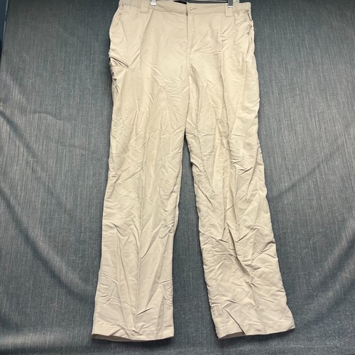 Orvis Men's Pants Size L 32L Khaki Beige Stretch Fishing Tech Utility Hiking