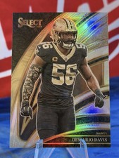 2025 Panini Select Saints Demario Davis Club Level Silver Prizm #240