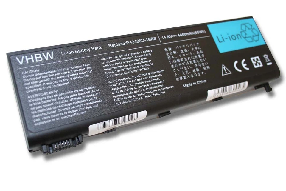 Batterie pour Toshiba Satellite L10-232 L10-269 L10-270 L10-272 L10-281 4400mAh - Photo 1/1