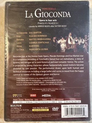 La Gioconda (DVD, 1986) Placido Domingo Vienna State Opera NEW | eBay