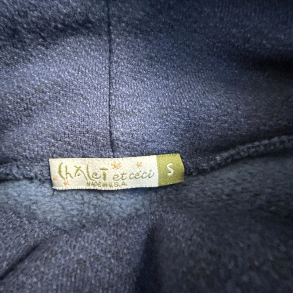 Suéter túnica suéter con cuello capucha y bolsillos delanteros pequeño Chalet Et Ceci para mujer Foto 3 de 4