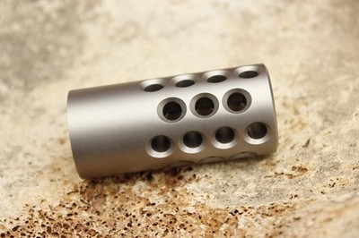 KIDD .22 Muzzle Brake .920 diameter 1/2'' x 28 threading - Stainless Steel BB