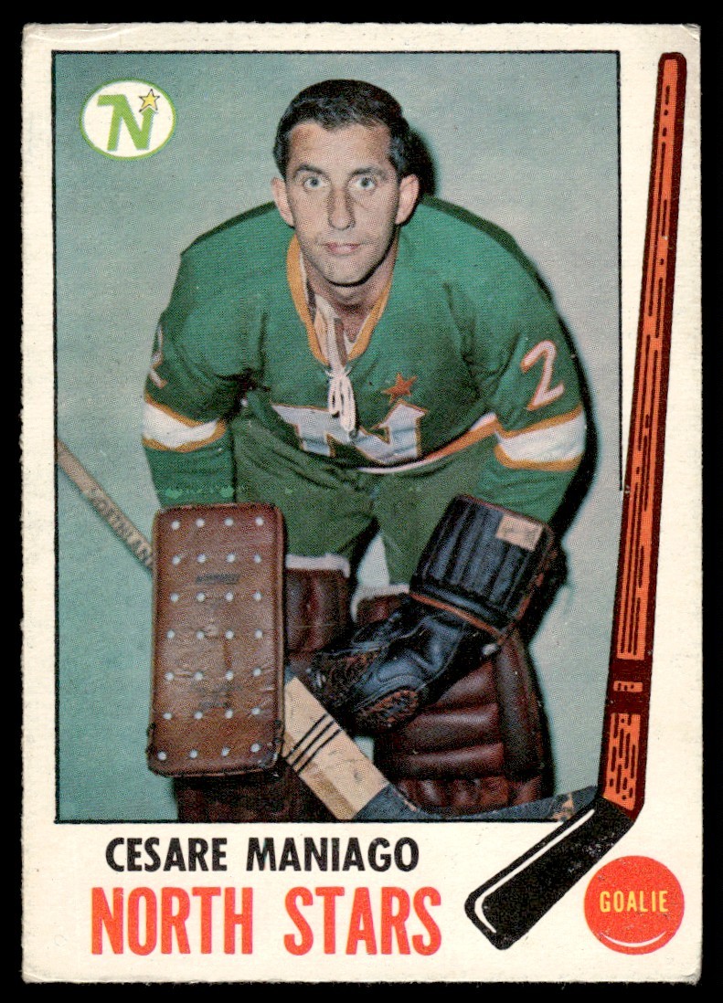 Cesare Maniago #121 Hockey Cards 1969 O-Pee-Chee trading card — raw and PSA graded price guide