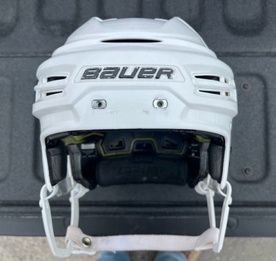 Bauer Re-Akt 100 Hockey Helmet Size M Medium White  Pro Stock 150 155