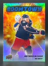 2025-26 UD Series 2 Mathieu Olivier Boomtown #BT-5 Columbus Blue Jackets