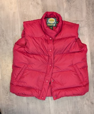 Cabela s Premier Northern Goose Down Vest Red Women s Size Large Puffer