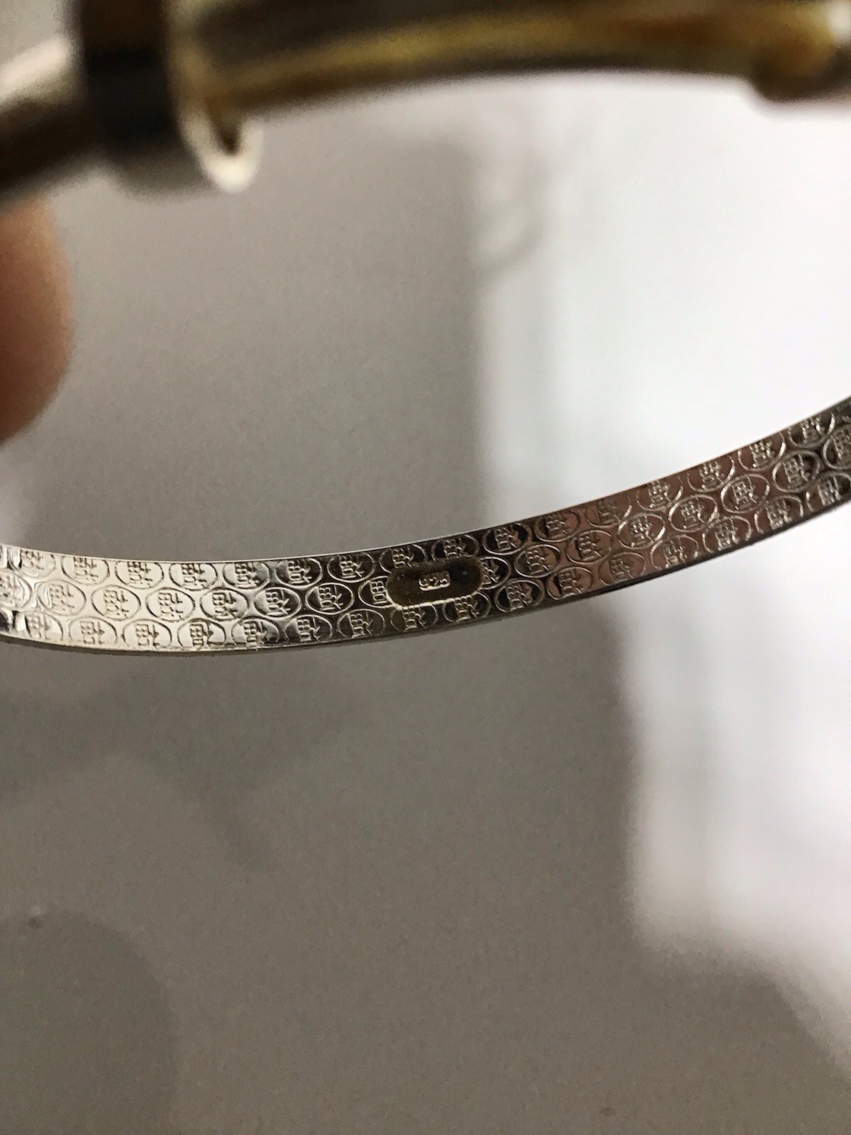 Beautiful Sliver 925 Adjustable Bangle Bracelet - image 5