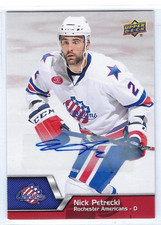 2014-15 Upper Deck AHL #59 Nick Petrecki autograph