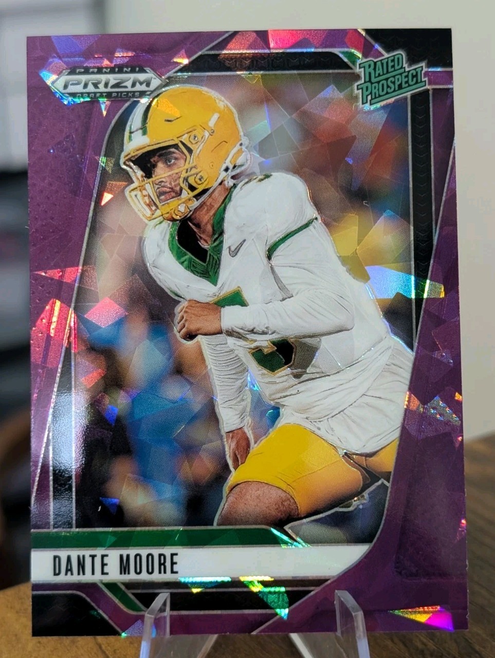 2025 Panini Prizm Draft Picks Rated Prospect Dante Moore Purple Ice /199 Oregon