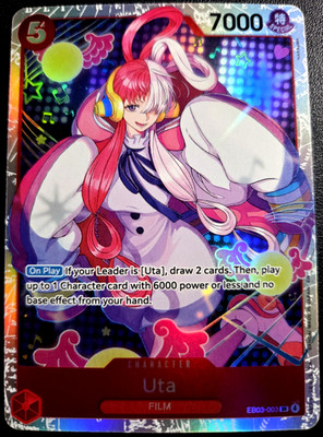Uta EB03-003 SR ONE PIECE Tcg Card Game NM RED