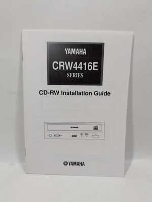 Vintage Electronics User's Manual: Yamaha CRW4416E series, CD-RW installation 