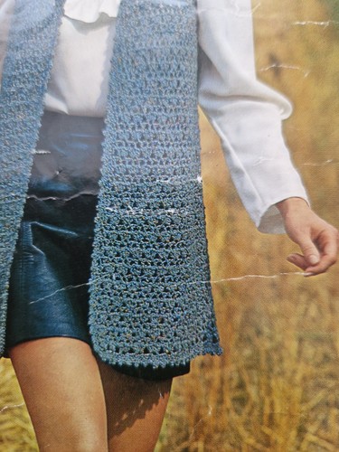 copy Vintage Emu 2929 4 Ply Crochet Pattern sleeveless cardigan waistcoat 34-40" - Picture 2 of 3