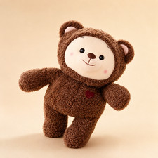 35cm Rainbow Ruby Teddy Bear Plush Toy Kawaii Stuffed Animal Bear Doll Gift