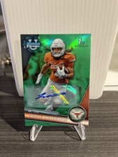 Jordan Whittington 2023 Bowman University Chrome #192 Green Refractor Auto #/99