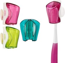 Toothbrush Holder Case with Suct Cup, Wall Toothbrush Holder with Cover