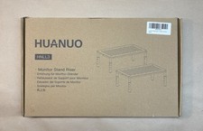 HUANUO Monitor Stand Riser - 3 Height Adjustable Ergonomic Metal - Free Delivery
