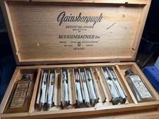 Ancienne boite bois d'artistes Gainsborough couleur huile M Grumbacher box marshalls