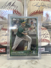 2015 Topps Baseball Craig Gentry Clear Stock 183 Serial Numbered /10