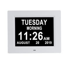 8 Alarms Digital Clock, Extra Large Display Wall Digital Day Calendar Clock w...