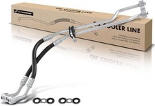 Inlet and Outlet Engine Oil Cooler Line Hose Assembly Compatible with