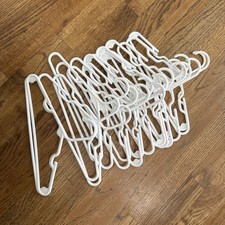18pk Kids' Hangers White - Pillowfort™: Plastic Toddler Clothes Storage, Strap N