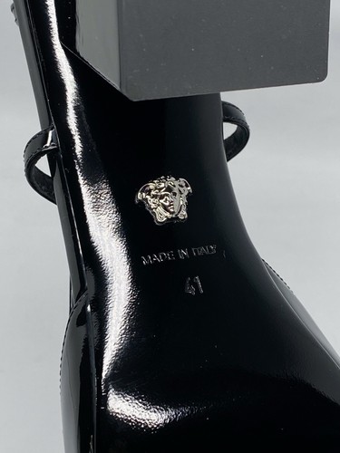 Versace Medusa Buckle Leather Slingback Pumps size 41 Retail $1195 - Picture 15 of 15