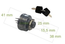 3 positions / 5-pin ignition lock Castelgarden Iseki Solo Snapper 1679006...