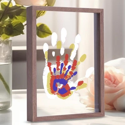 CHERRY CHEERS Family Handprint Kit, DIY Craft Keepsake Wooden Frame, Endless ... - Image 1 of 4
