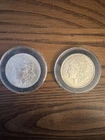 Silver Morgan Dollars Qty 2 1921-P 90% Silver Coins Very Good Condition