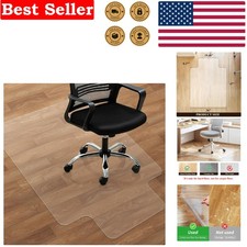Clear PVC Office Chair Mat for Hardwood Floors - 36"x47" Heavy Duty Protector