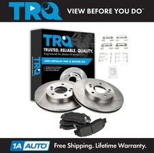 TRQ Front Premium Posi Metallic Brake Pad & Rotor Kit for Integra Prelude