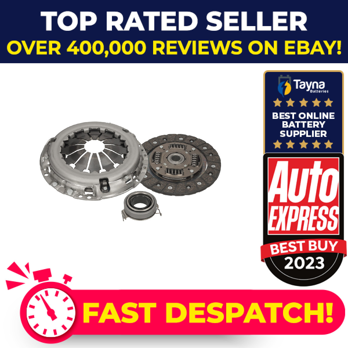 Clutch Kit 3pc (Cover+Plate+Releaser) ADT330278 Blue Print 2240062810 Quality
