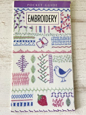 Leisure Arts Embroidery Pocket Guide Laminated Folding Stitch Reference 56019