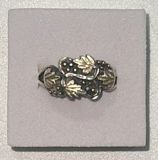 Black Hills Gold WM (Wheeler Mfg)  Sterling Silver Ring, Size 7