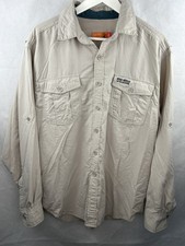 Craghoppers Bear Grylls Shirt Mens XL Beige Ripstop Hiking Travel Utility