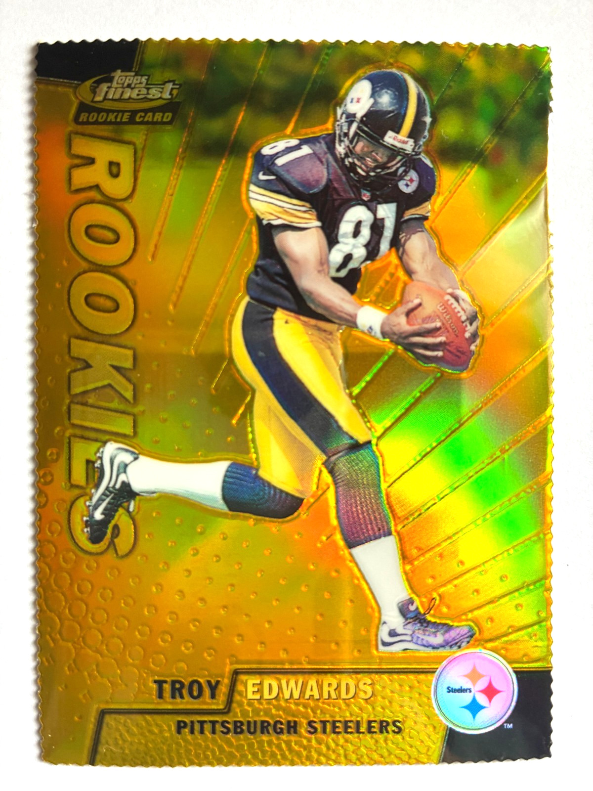 Troy Edwards Finest #171 Gold Refractor