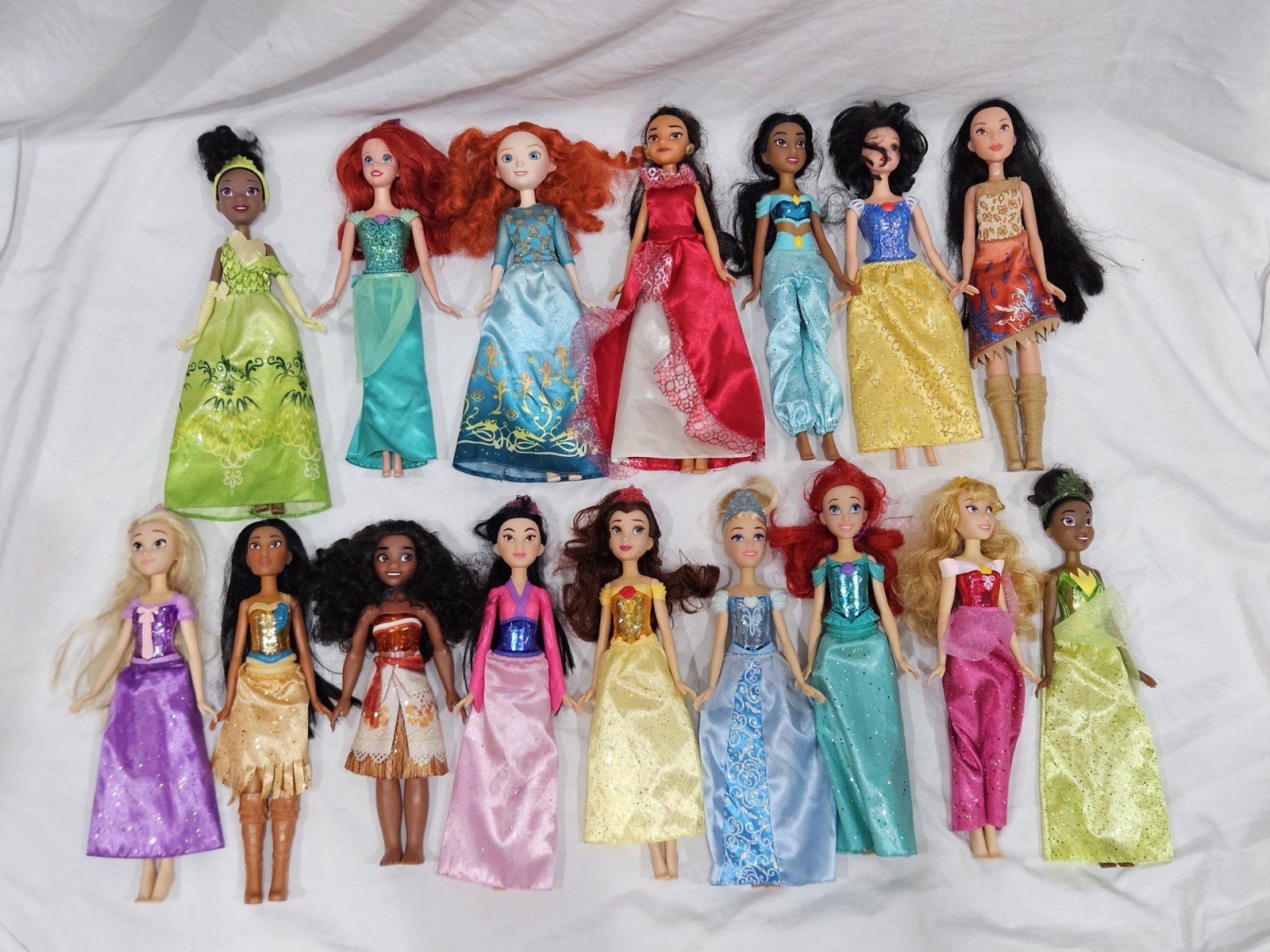 Disney Princess Shimmering Dreams Doll Lot Hasbro 16 Dolls