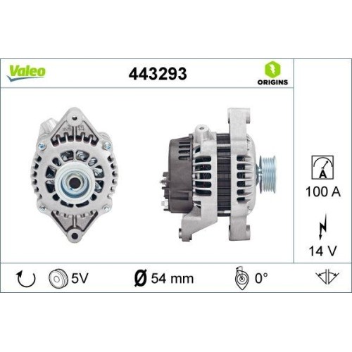 1X Generator Valeo 443293 Passend FüR Opel Vauxhall-image