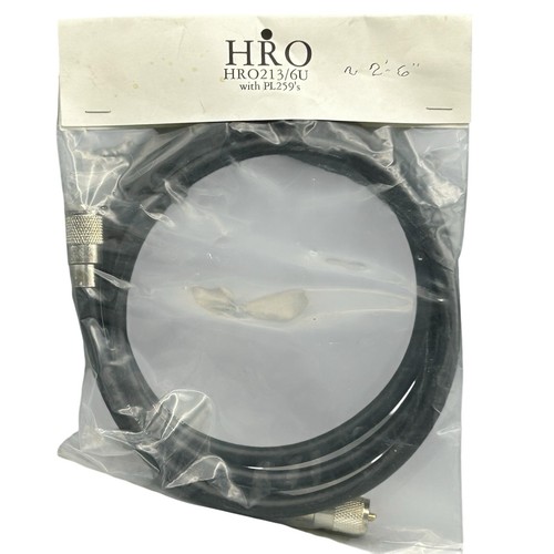 RG-213 PL259 Male to PL259 Male Coax Cable CB Ham Radio 2.5ft New Ships Quickly - Zdjęcie 5 z 7