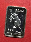 Vintage SILVER "Squirrel" .999 FINE 1 Gram! Mini Bar! Neat!
