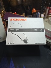 SYLVANIA TRAFFIC SIGNAL LAMP 1950L A23 8M 130V  170w 6 Pack
