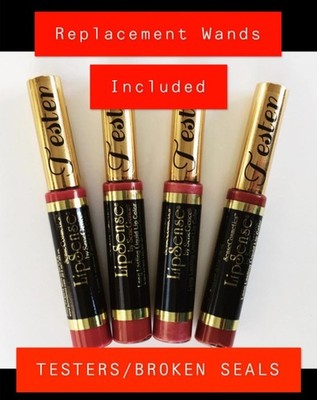   ***TESTERS LIPSENSE SeneGence BROKEN SEALS 90% Full -EXTRA WANDS INCLUDED