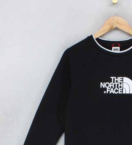 Felpa grafica North Face donna taglia S nera girocollo scritta - Foto 6 di 15