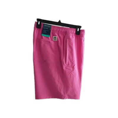 Trinity Coast Men's Swim Trunks 9'' Inseam With Side Pockets Pink Size:Large 