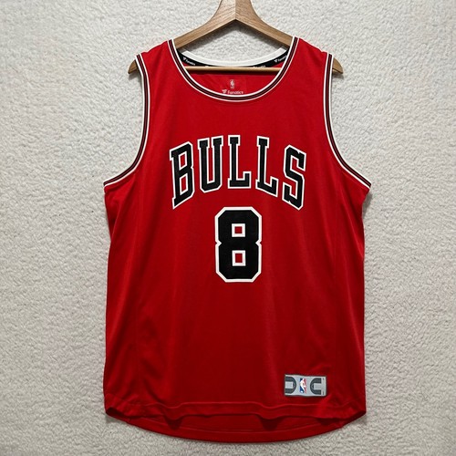 Fanatics Chicago Bulls Zach LaVine Red NBA Basketball Jersey Size Large