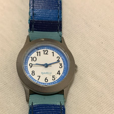 JAKO-O Kinder Armbanduhr Quarz Analog Edelstahl Blau Textil Ref 1842304