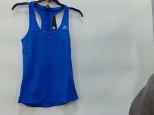 Adidas Women's XS Power Racerback 3-Stripes Training Tank Blue